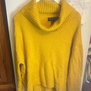 Rachel Zoe Women's Bright Yellow Cowl Neck Sweater